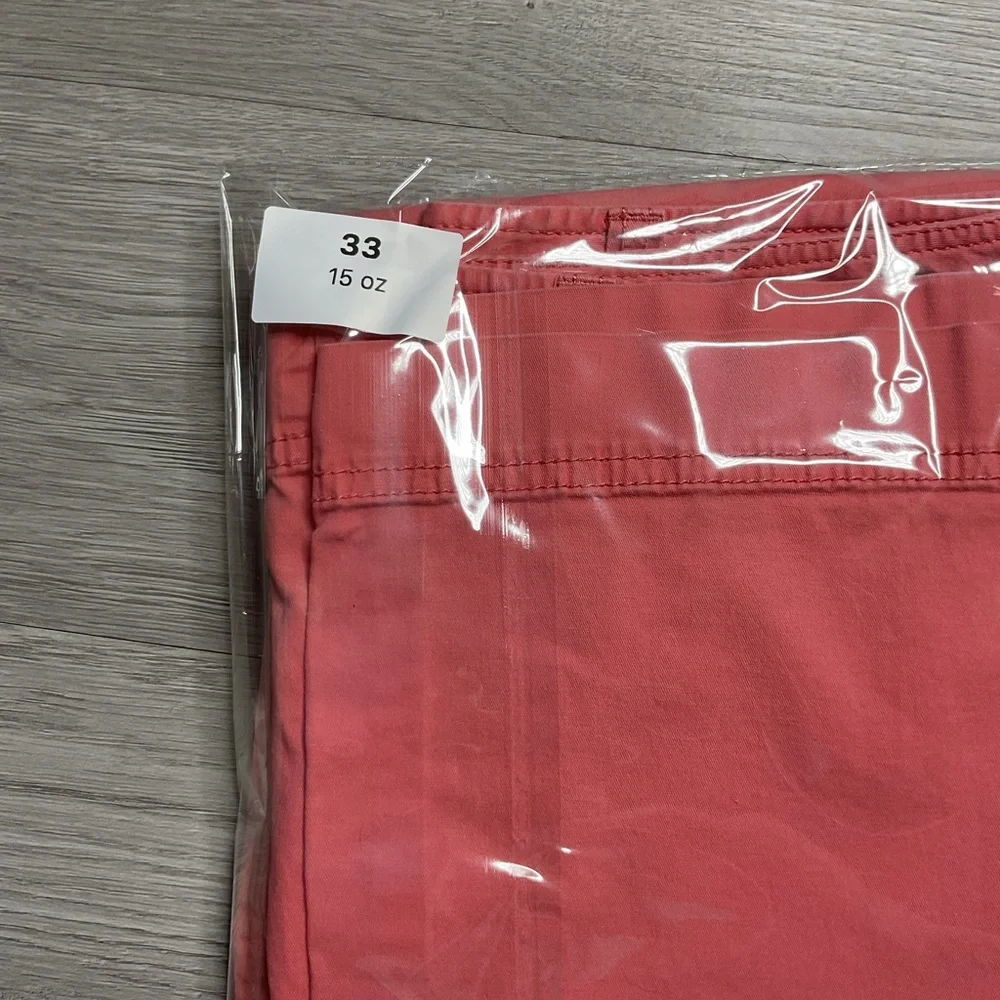 LOFT Signature Chino Pants Womens 12 Coral Pink Straight Leg Mid‎ Rise Trousers